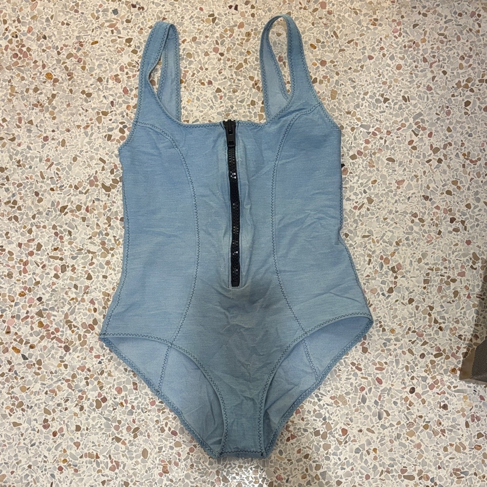 Lisa Marie Fernandez Blue One Piece Swimsuit